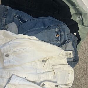 Sonoma Women's Jean Jackets - White, Blue, Black, Green